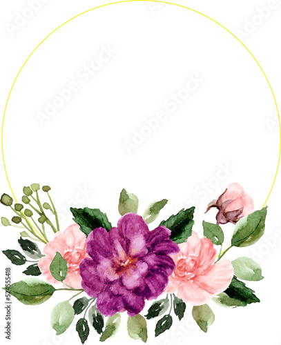 pink rose wreath