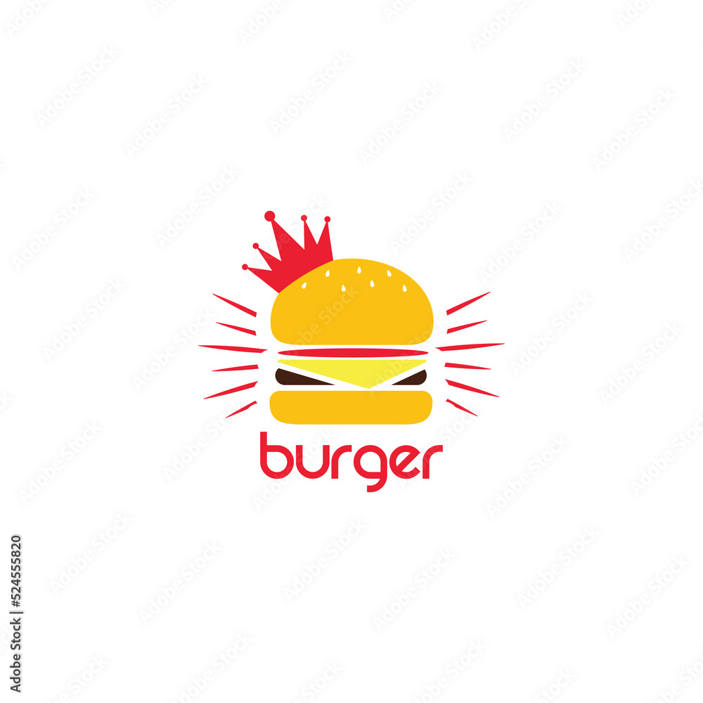 burger mascot, burger logo, hamburger cartoon Stock Vector | Adobe Stock