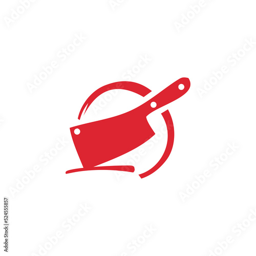 Butcher logo, cow meat icon, cow silhouette
