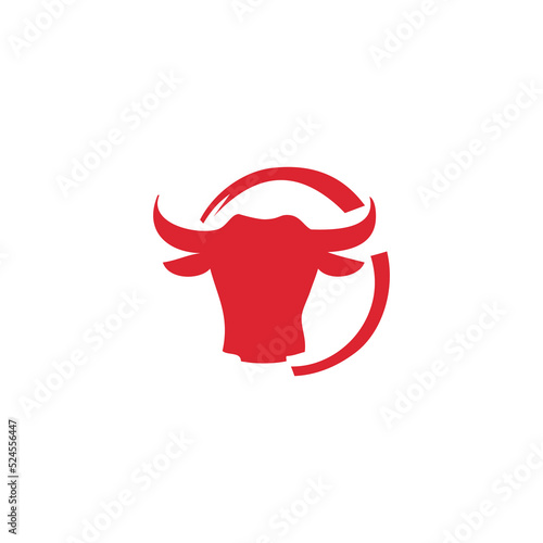 Butcher logo, cow meat icon, cow silhouette