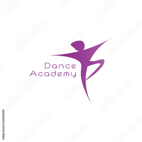 Dance Academy logo, ballerina, dancer symbol