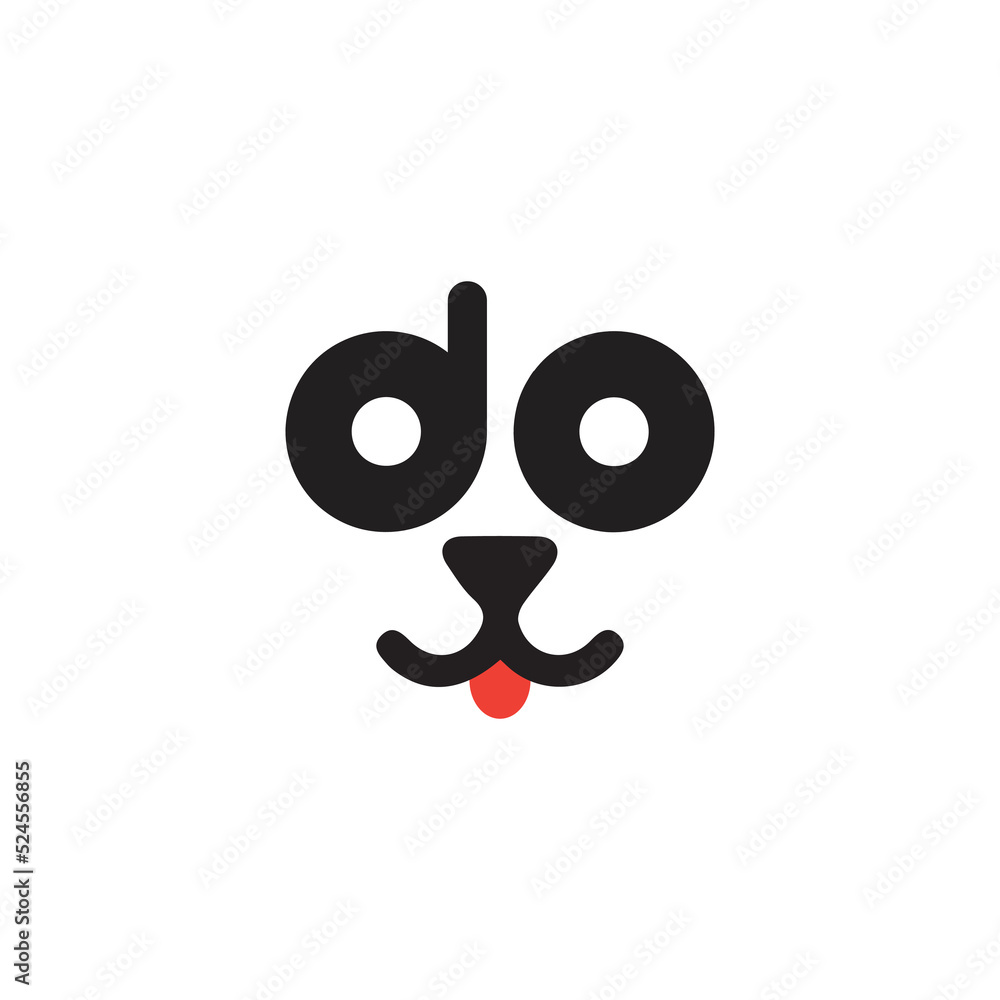 Fototapeta premium dog logo, animal, pet, veterinarian vector