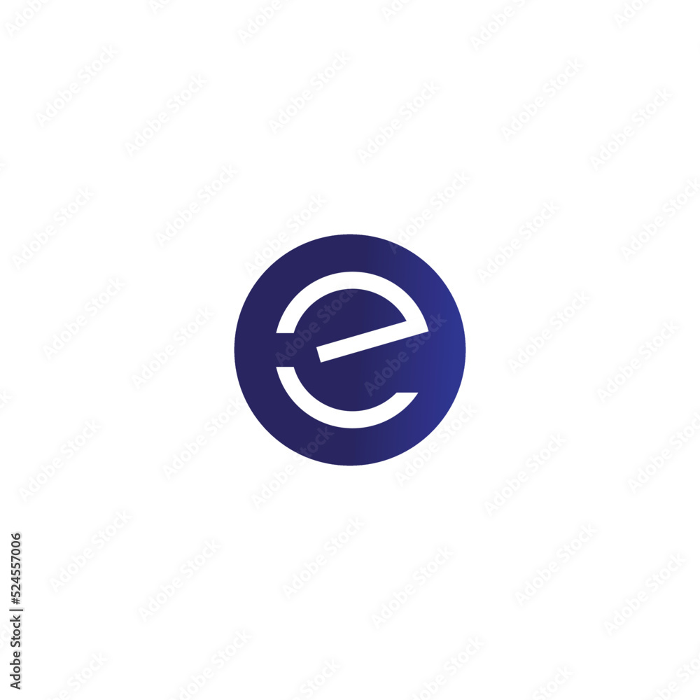E logo circle vector, symbol, icon, E design logotype E logo circle vector, symbol, icon, E design logotype