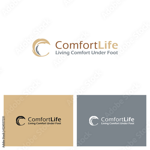Letter C Feather Logo Design