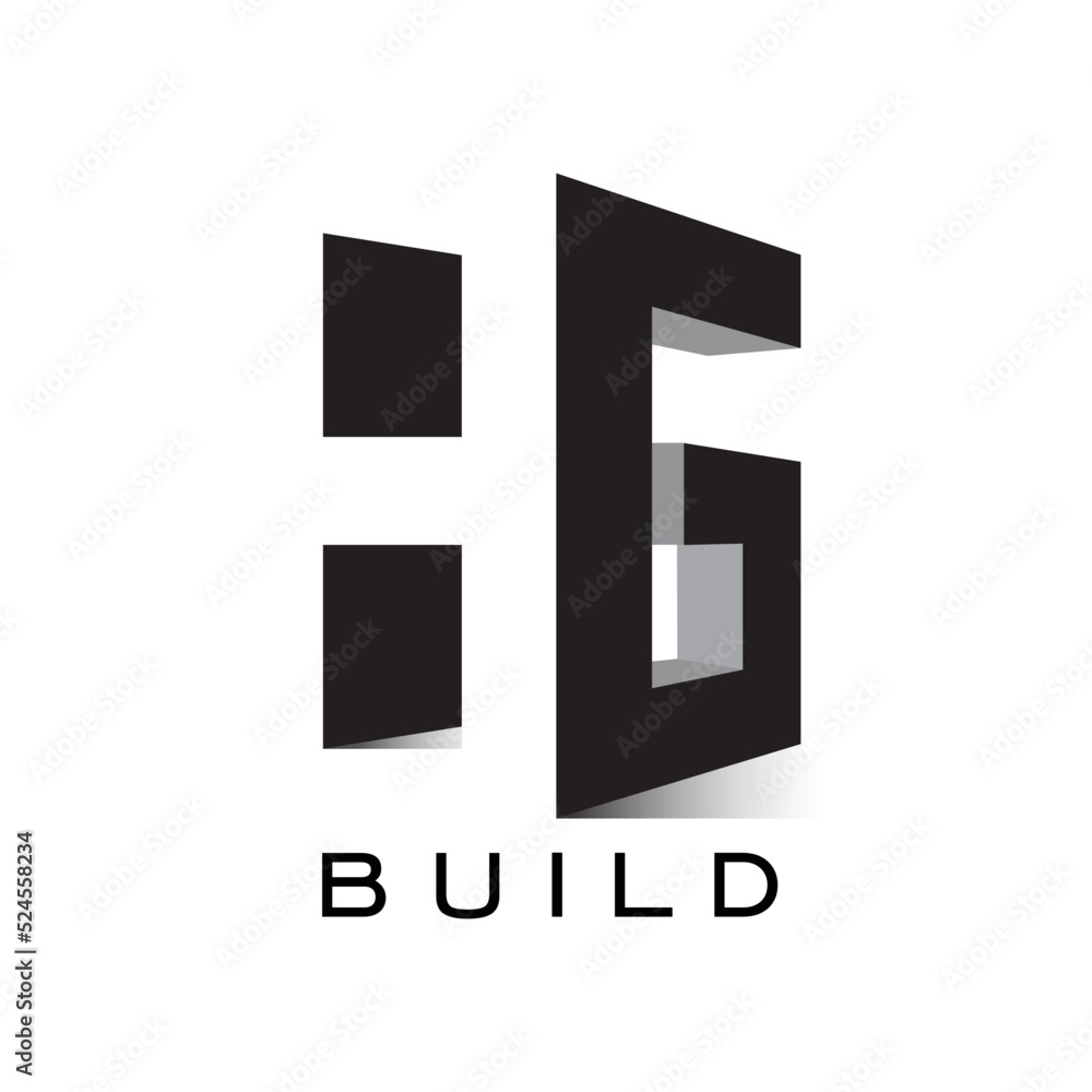 build logo HG build logo vector
