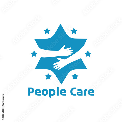 People Care Logo, volunteer the community logo