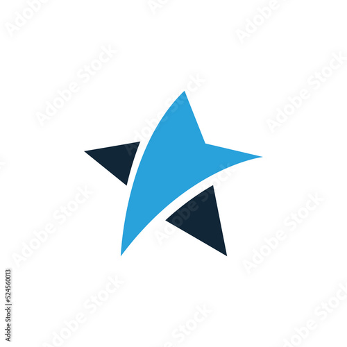 star emblem logo, star badge, icon vector