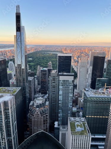 New York, NY, city skyline at night