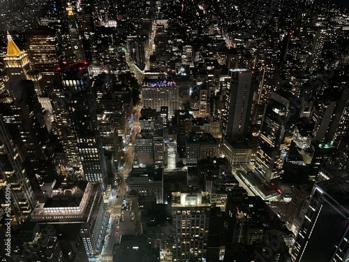 New York, NY, view by night