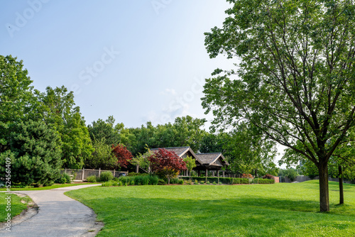 Kariya Park in summer. A Japanese garden located in downtown Mississauga. © Shawn.ccf