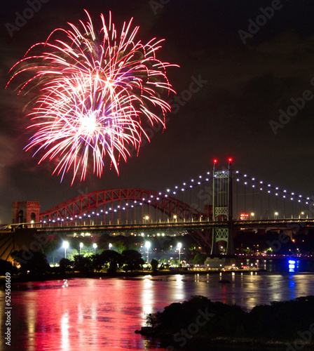 fireworks over the river