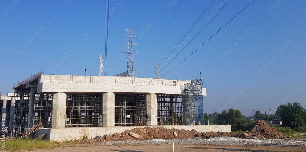 Bridge structure on a toll road in West Java. Bridge structure on a toll road in West Java.