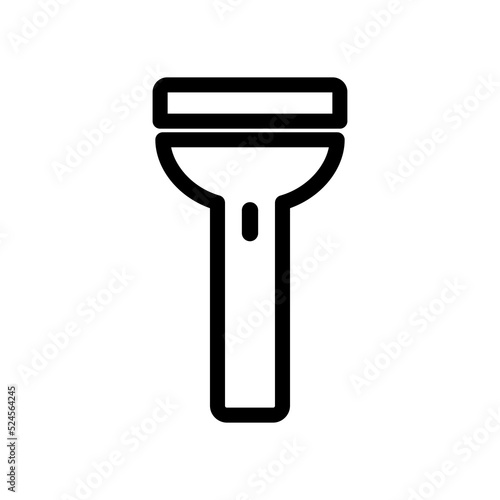 flashlight icon vector illustration on white background.