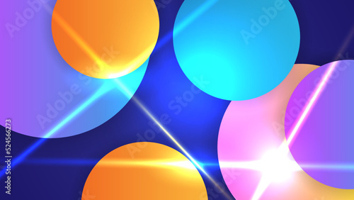 abstract colorful circle background with color light. vector illustration