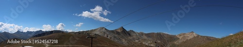 Landscape of mountains in Livigno, Italy, near Switzerland