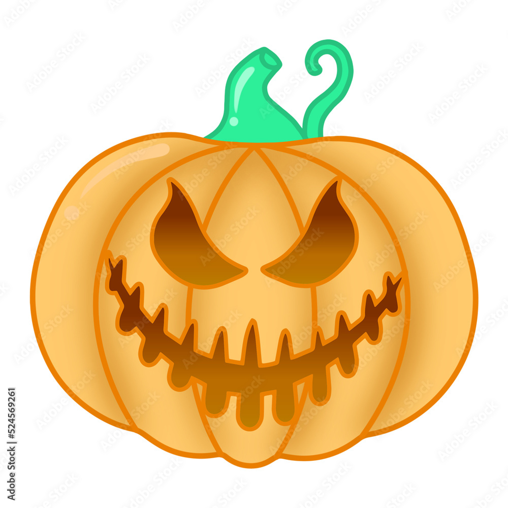 Naklejka premium Halloween Pumpkin