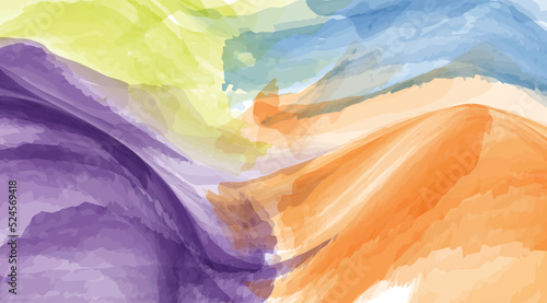 Colorful Watercolor Splash background with elegant color
