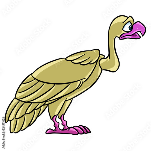 Bird vulture Ancient Egypt style clipart cartoon illustration