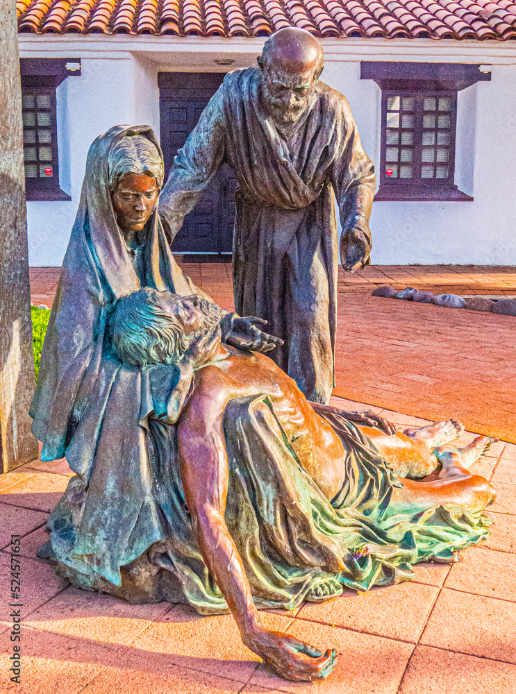 Naklejka premium San Diego Mission Sculptures