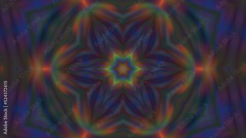 Abstract multi-colored blurred mandala background Abstract multi-colored blurred mandala background