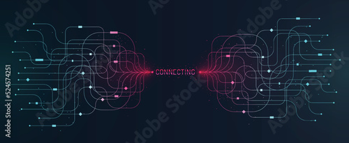 Connection wires concept photo