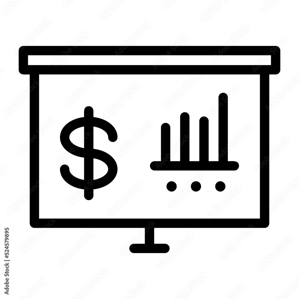 finance chart line icon finance chart line icon