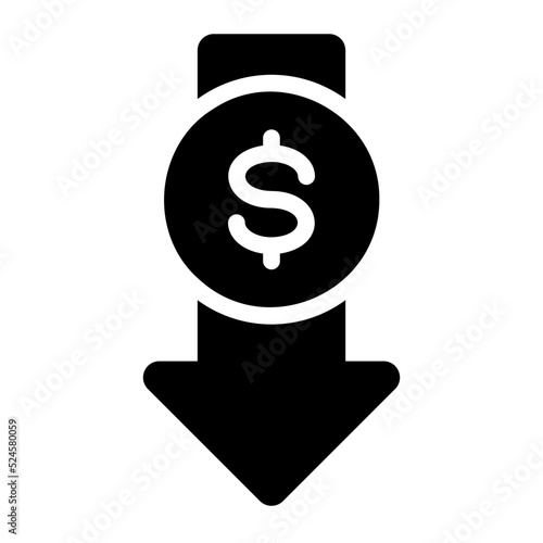 low cost glyph icon