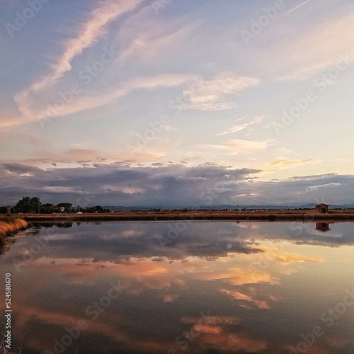 Sunset at the Salina of Cervia