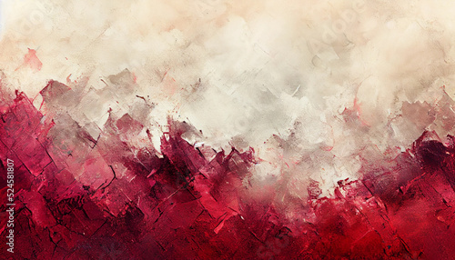 Dark red background abstract gradient foggy painting texture and cloudy edges in textured header banner image design photo