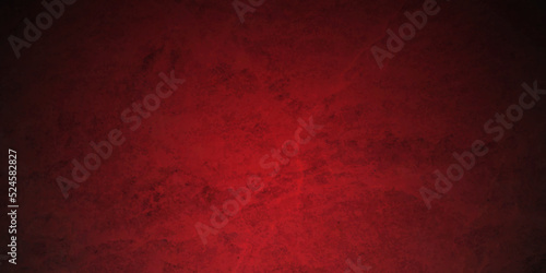 Red and black grunge textured concrete backdrop background. Panorama dark red and black slate background or texture. Vector red concrete texture. Stone wall background.