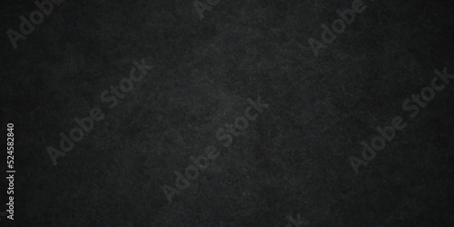 Dark cracked backdrop black grunge textured concrete background. Panorama dark grey black slate background or texture. Vector black concrete texture. Stone wall background.
