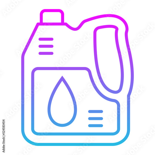 Oil Canister Line Gradient Icon