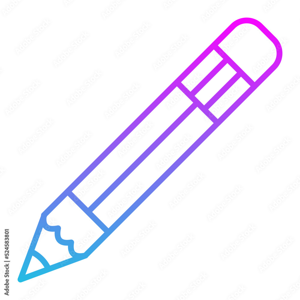 Pencil Line Gradient Icon Pencil Line Gradient Icon