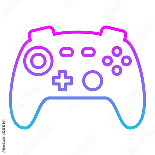 Game Controller Line Gradient Icon