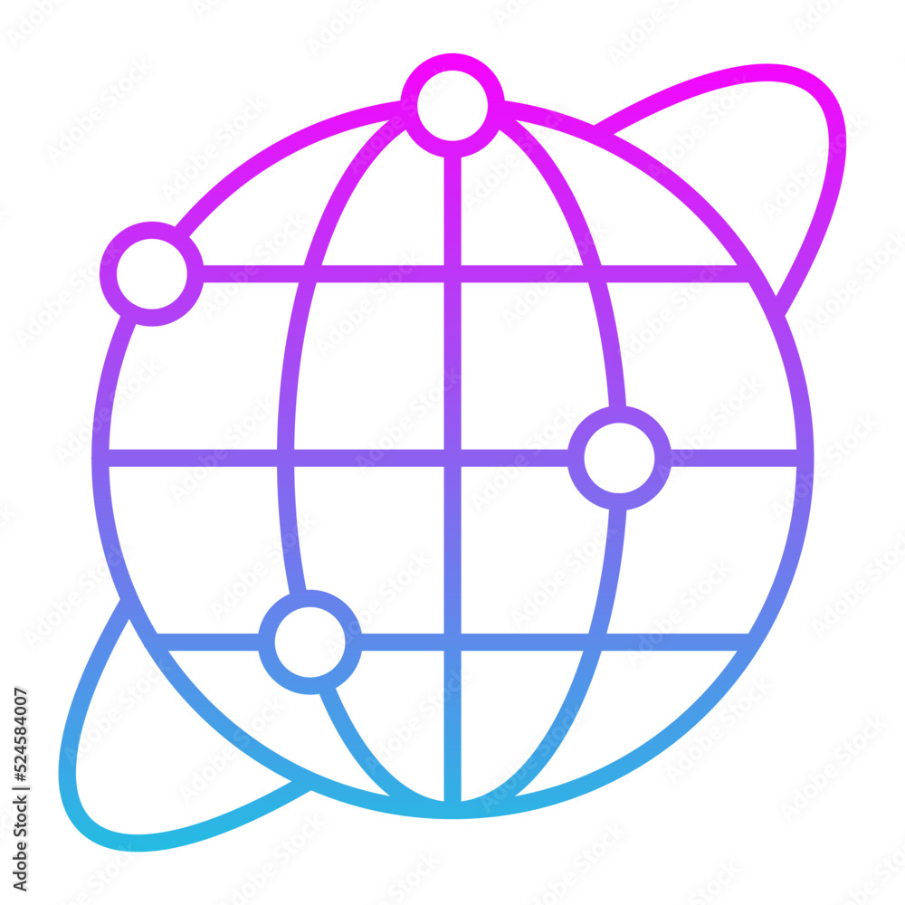 Internet Line Gradient Icon Internet Line Gradient Icon