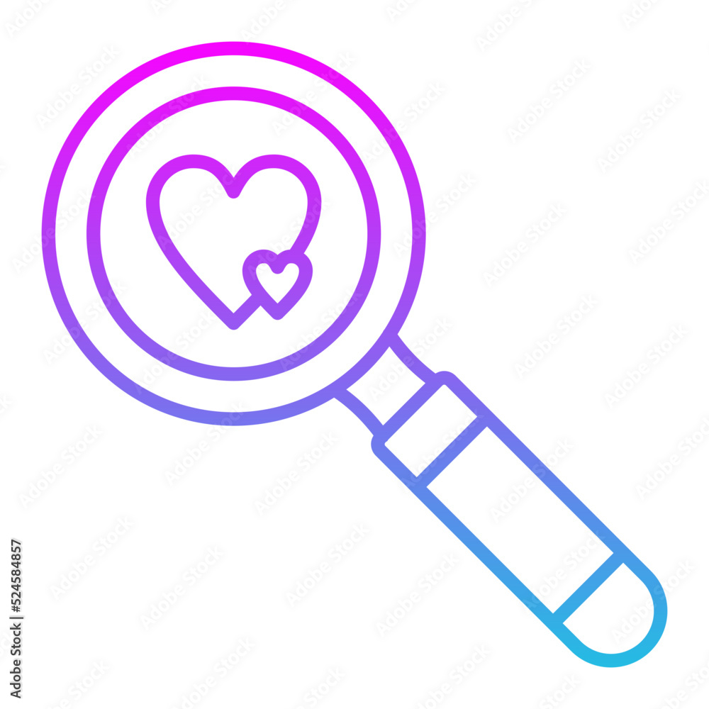 Search Line Gradient Icon