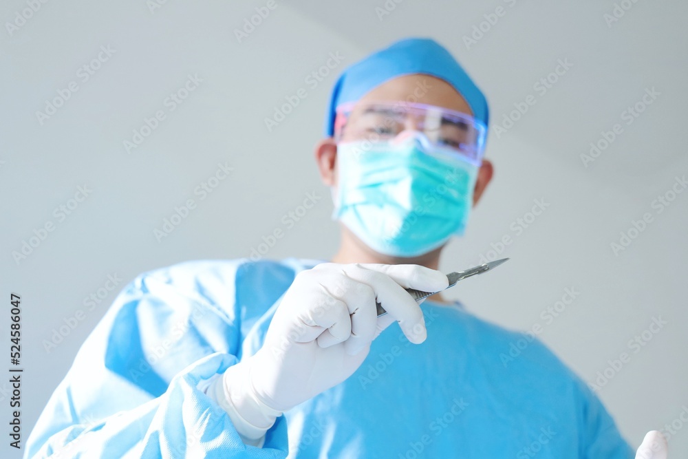 Naklejka premium doctor with syringe