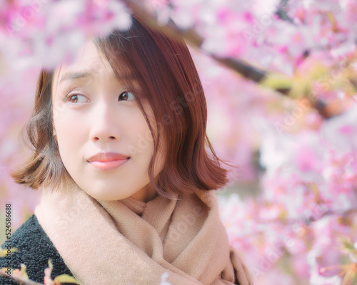 春のイメージ｜桜ポートレート