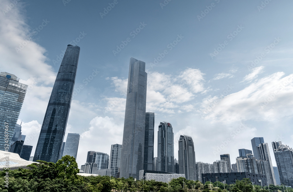 Chinese modern urban architectural landscape
