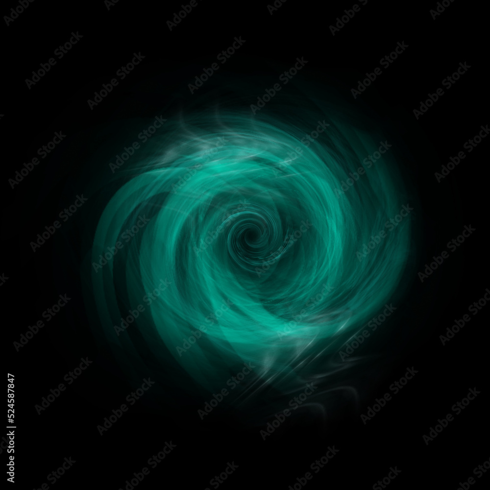 Green Spiral Motion Effect Green Spiral Motion Effect