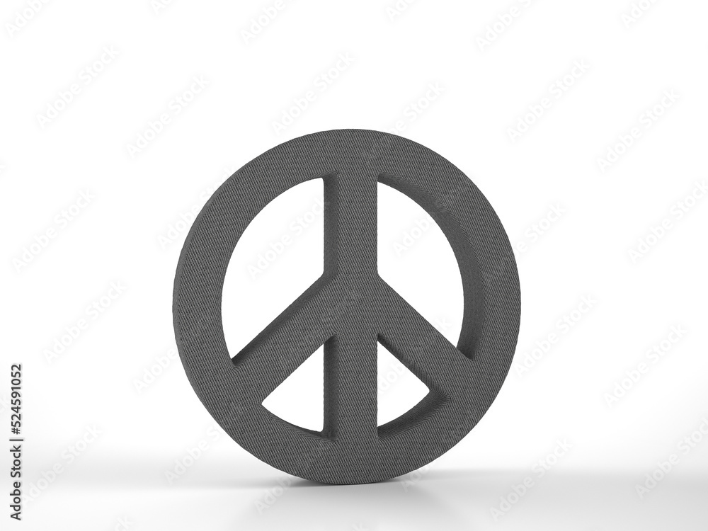 Knitted peace symbol Knitted peace symbol