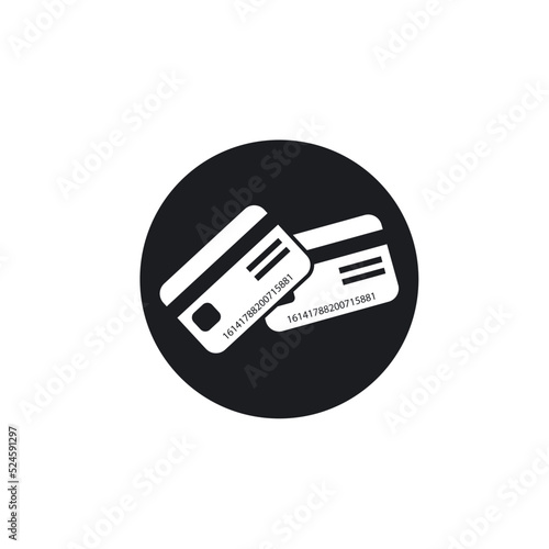 credit card icon vector illustration concept design template