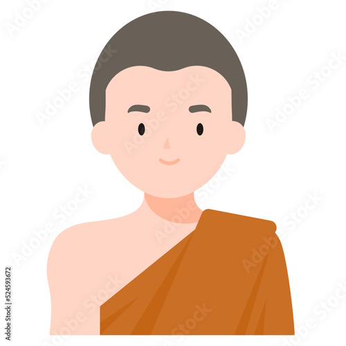 monk flat icon