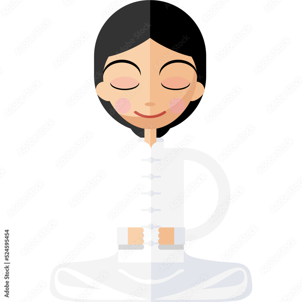 man and women with white shirt meditating man and women with white shirt meditating