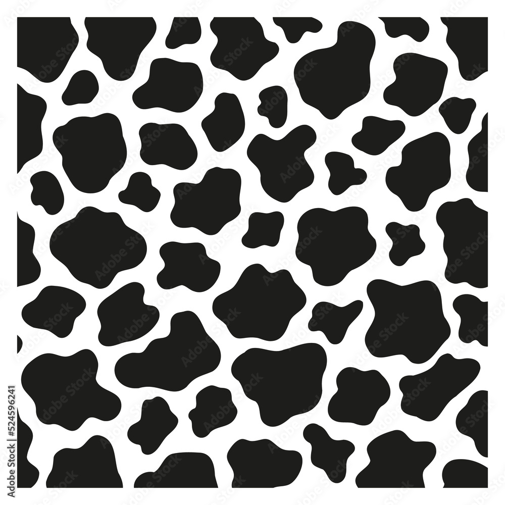 Black polka dot background of milk cow leather. Black polka dot background of milk cow leather.