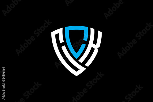 CCK creative letter shield logo design vector icon illustration photo