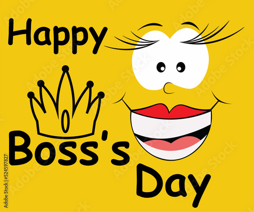 world boss day greeting card