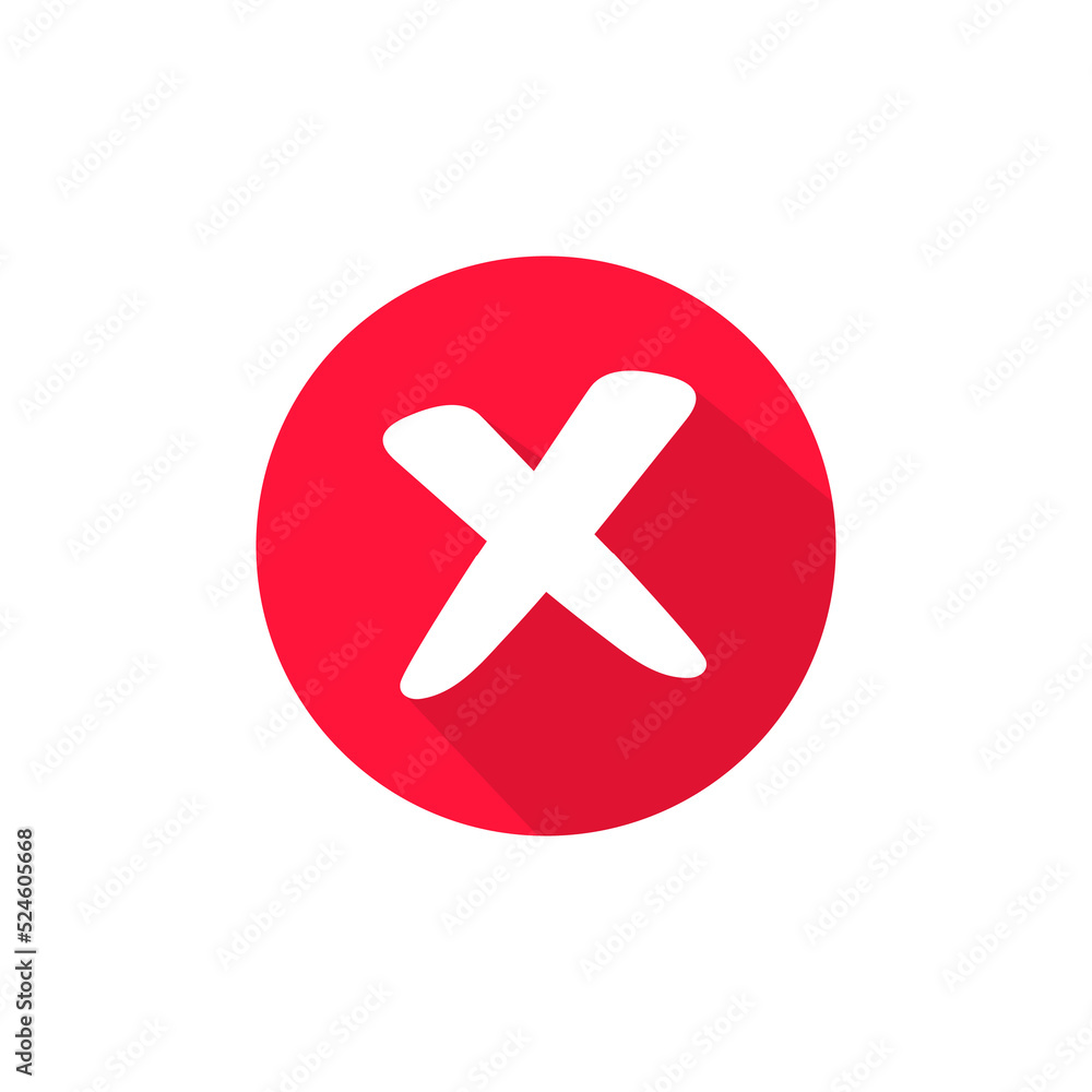 red cross icon for things that should not be done or forbidden red cross icon for things that should not be done or forbidden
