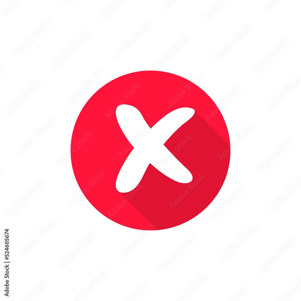 red cross icon for things that should not be done or forbidden red cross icon for things that should not be done or forbidden