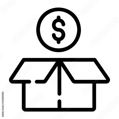 cashback line icon